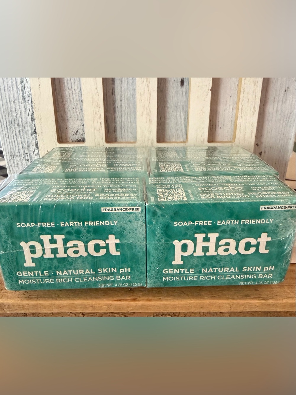 Lot X 6 NIB pHact Soap Free Moisturizing Cleansing Bar By Andrew Lessman 4.25oz